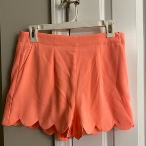 Coral Scallop shorts
